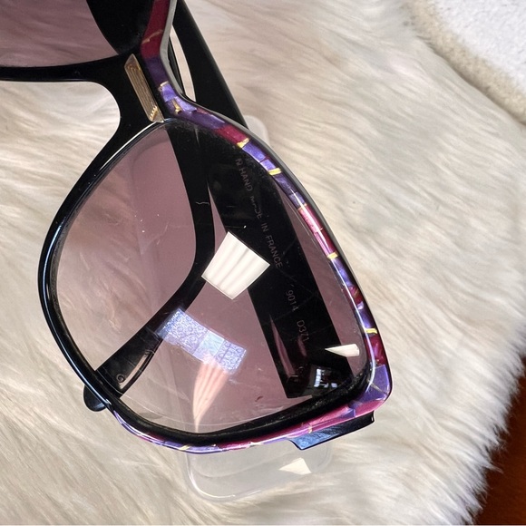 Charles Jourdan Black and Purple Sunglasses